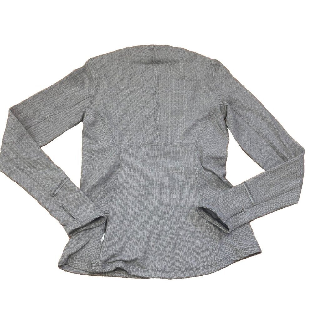 Lululemon Kanto Catch Me Womens 8 Long Sleeve Heathered Gray Athletic Shirt - Picture 4 of 9